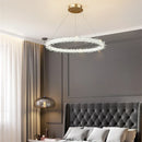 DecorBites™ K9 Crystal Round Chandelier: Modern LED Pendant Lamp for Home, Living Room, Bedroom, Lobby