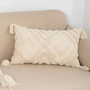 DecorBites™ Beige Boho Style Cushion Cover 45x45/30x50cm - Handmade Square Pillow Case
