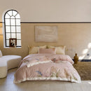 DecorBites™ 100S Egyptian Cotton Embroidery Bed Linens Set for Queen King Euro Size