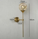 DecorBites™ Gold Glass Wall Lamp LED Indoor Light for Kitchen & Bathroom