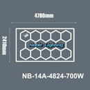 DecorBites™ Hexagon LED Ceiling Light for Barbershop and Garage Hair Salon