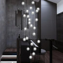 DecorBites™ LED Chandelier: Modern Lighting for Living, Dining, and Staircase Areas