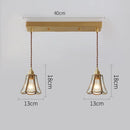 DecorBites™ Glass Copper LED Pendant Lights: Modern Nordic Lighting for Home, Dining, & Restaurant
