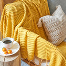DecorBites™ Cozy Knitted Sofa Blanket - Winter Home Office Nap Comfort