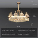 DecorBites™ Luxe Crystal Ceiling Chandelier - Elegant Home Decor Hanging Light for Living Room