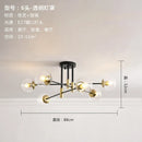 DecorBites™ Glass Ball LED Chandelier Ceiling Light for Living Room and Kitchen