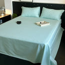 DecorBites™ Luxe Cotton Satin Stripe Bed Sheet Set with 2 Pillowcase