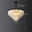 DecorBites™ Crystal LED Chandelier: Minimalist Luxury Lighting for Dinning Table