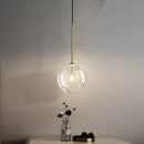 DecorBites™ Clear Glass Ball Pendant Chandelier for Dining Room Bedroom Decor Lighting