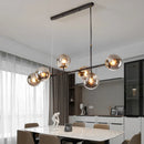 DecorBites™ Glass Ball LED Pendant Light Modern Chandelier for Living Room Decor