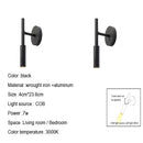 DecorBites™ Adjustable Indoor LED Wall Lamp Spotlight Fixture, Aluminum, Rotatable 350°