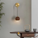 DecorBites™ Adjustable Walnut Wood LED Wall Sconce | Nordic Bedroom Lamparas with Acrylic | Simple Aisle Décor