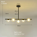 DecorBites™ Gold Glass Ball LED Pendant Light for Kitchen Dining Room Lighting