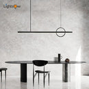 DecorBites™ Geometric Copper Chandelier: Minimalist Bar & Restaurant Atmosphere