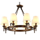 DecorBites™ Country Retro Chandelier Fabric Lampshade Ceiling Pendant Light for Home Indoor Decor