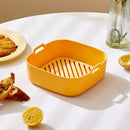 DecorBites™ Air Fryer Oven Baking Tray Chicken Basket Mat Silicone Pot Grill Pan