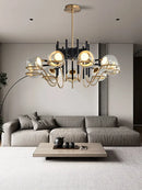 DecorBites™ Clear Glass Ball Ceiling Pendant Lights Luxury Nordic Pendant Lamp Black Gold Dimmable