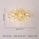 DecorBites™ Crystal Branch Chandelier for Living Bedroom Decoration LED Pendant Light