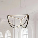DecorBites™ Gold Chandelier LED Indoor Lighting for Living Room & Bedroom