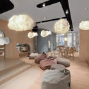 DecorBites™ Cloud Chandelier: Cotton Lampshade Hanging Light for Bedroom & Living Room