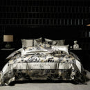 DecorBites™ Luxe Brocade Jacquard Bedding Set with Egyptian Cotton & Embroidery
