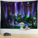 DecorBites™ Dinosaur Age Tapestry Wall Hanging Abstract Art Animal Psychedelic Mystery Tapiz