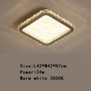 DecorBites™ Crystal Round Ceiling Lamp: Nordic Light Luxury LED Home Lighting for Bedroom and Living Room