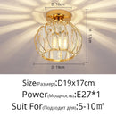 DecorBites™ Crystal Glass LED Chandelier for Modern Living, Study, and Aisle Lighting