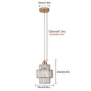 DecorBites™ K9 Crystal Pendant Light LED Ceiling Lamp Nordic Chandelier for Living Room