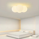 DecorBites™ Glass Ball Milky White Chandelier for Home Decor Fixture