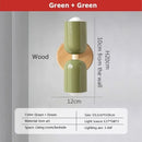 DecorBites™ Cream Zipper Nordic Wooden Wall Lamp: Minimalist Indoor Lighting for Bedroom and Living Room