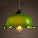 DecorBites™ Green Glass LED Pendant Light for Home, Restaurant, Bar, and Loft Style Decor.