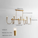 DecorBites™ French Style Black Pendant Light Luxury Led Chandelier Room Decor