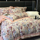 DecorBites™ 100S Egyptian Cotton Print Bedding Set for Queen King Ru Size
