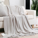 DecorBites™ Cozy Knitted Sofa Blanket with Tassels - Versatile Home Decor and Wrap