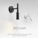 DecorBites™ LED Wall Lamp Reading Light Adjustable Rotation Bedroom Spotlight