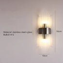 DecorBites™ Clear Crystal LED Wall Lamp Stainless Steel Sconces