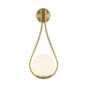 DecorBites™ Glass Ball Golden LED Wall Lamp for Living Bedroom, Minimalist Nordic Design