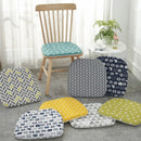DecorBites™ Cotton Hemp Dining Chair Cushion - Nordic Print, Non-Slip, Comfortable Office & Living Decor