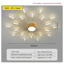 DecorBites™ Acrylic Sunflower Ceiling Lamp in Brushed Antique Gold