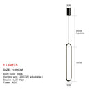 DecorBites™ LED Chandelier: Modern Living Room Dining Room Pendant Lights for Home Decor