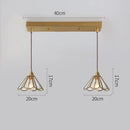 DecorBites™ Glass Copper LED Pendant Lights: Modern Nordic Lighting for Home, Dining, & Restaurant