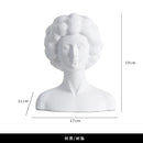 DecorBites™ Abstract Portrait Resin Figure Sculpture Black and White Home Decor
