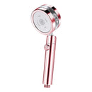 DecorBites™ Double Panel Turbo Shower Head with Spiral Water Flow and One Key Stop