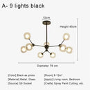 DecorBites™ Glass Ball Pendant Chandelier for Living Room Bedroom Dining Room