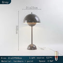 DecorBites™ Iron Mushroom Shape Macaron Table Lamp - Modern Minimalist LED Home Decoration