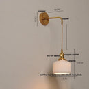 DecorBites™ Ceramic Knob Switch Wall Light by IWHD - Modern LED Sconce for Bedroom, Hallway & Bathroom