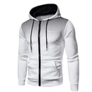 Men's Zip Up Hoodie – Polka Dot Pocket Sport Casual Sweatshirt