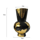 "DecorBites™ Gold Foil Pattern Ceramic Vase - Handcrafted Flowerpot Terrarium Home Decor"