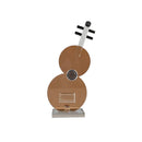 DecorBites™ Crystal Guitar Sculpture Brown Glass Figurine for Home Decor
